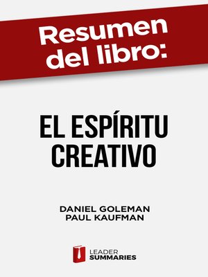 cover image of Resumen del libro "El espíritu creativo" de Daniel Goleman